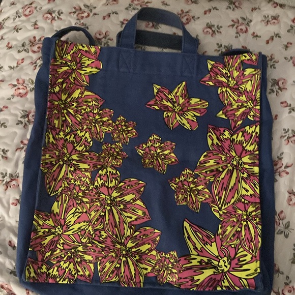 Marc Jacobs Blue and Yellow Floral Tote Bag - Picture 6 of 6